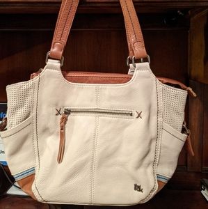The Sak Large Leather cream purse
